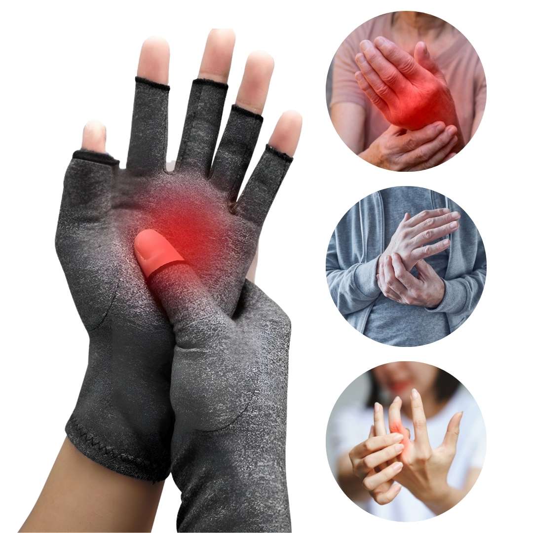 Fingerless Gloves for Arthritis – Compression Support for Hand & Joint Pain Relief