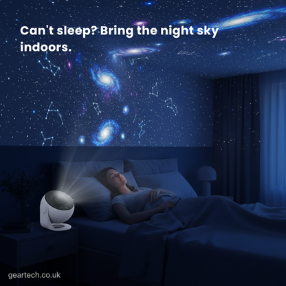 Galaxy Projector with 360° Rotation - Stunning Room-Wide Night Sky View