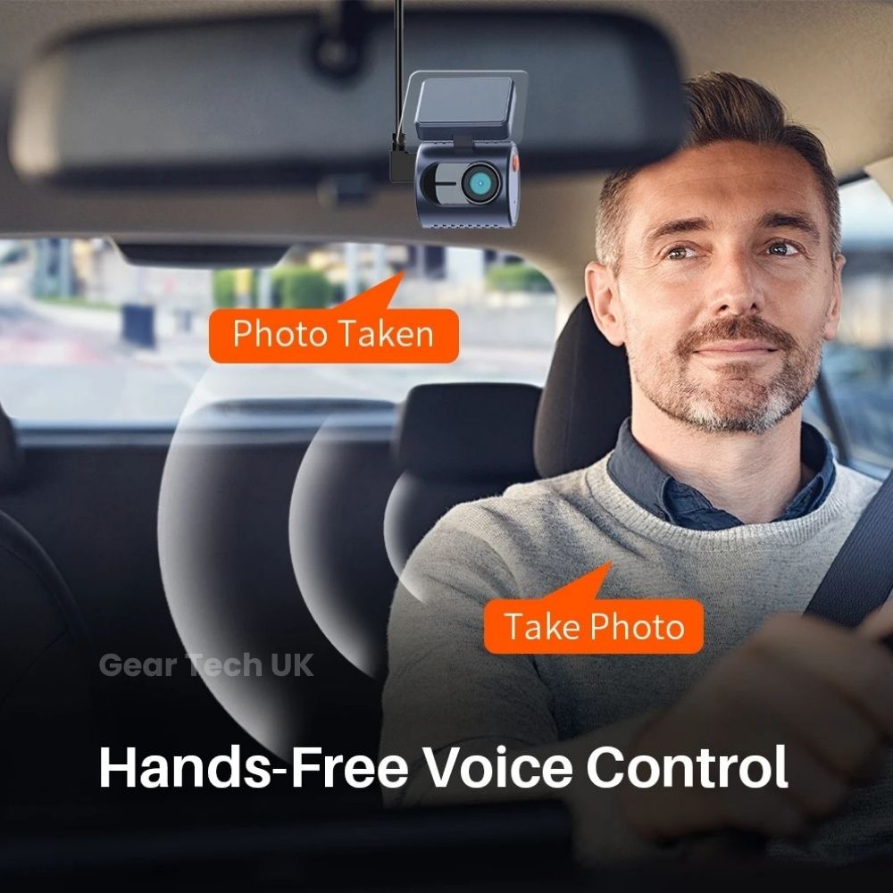 Small Dash Cam for Car Security | 2K Mini Dash Security Camera for Car While Parked or Driving With Auto Save Crash Footage