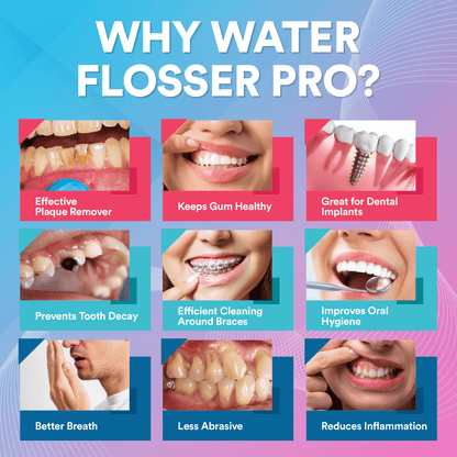 Dental Wireless 5-In-1 Water Flosser Pro | Advanced Water Flossing for Healthier Teeth