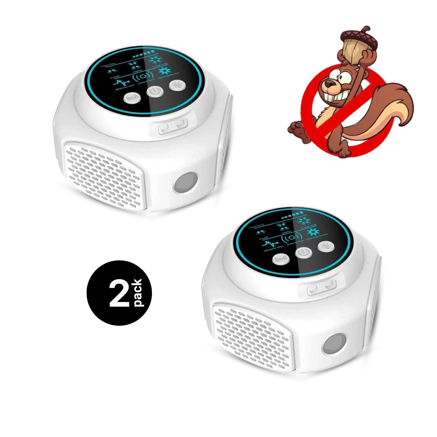 Smart Squirrel Indoor Repeller | 360° Coverage. Ultrasonic Technology & Safe for Home Use