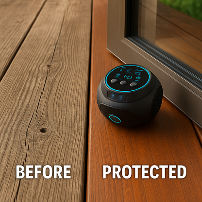 Ultrasonic Bee & Wasp Repellent Device | Chemical-Free. 360° Coverage for Home & Outdoor Pest Control