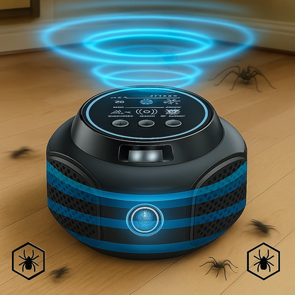 Plug-In Ultrasonic Spider Repeller | Chemical-Free. Safe & Silent for Home Coverage