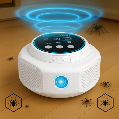 Plug-In Ultrasonic Spider Repeller | Chemical-Free. Safe & Silent for Home Coverage
