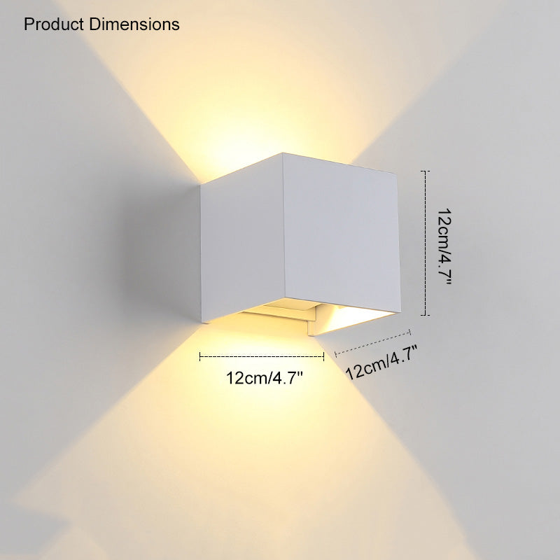 LED Outdoor Up Down Wall Light | Waterproof Metal Fixture for Patio. Garden & Entryway Illumination