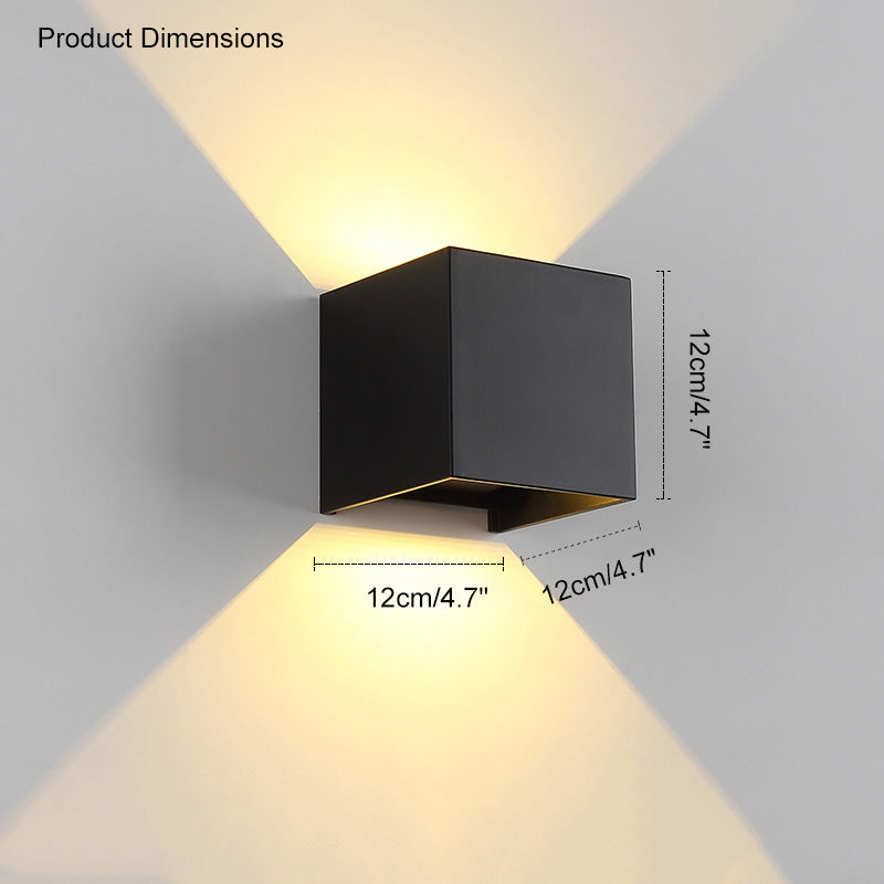 LED Outdoor Up Down Wall Light | Waterproof Metal Fixture for Patio. Garden & Entryway Illumination