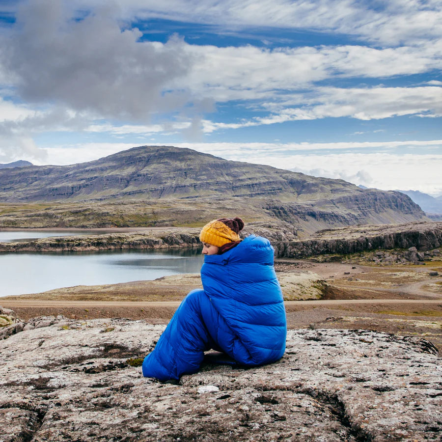 Winter Sleeping Bag – Down Insulated 400T Ripstop Nylon | Extra Warm 30 °C Bag for Cold Weather Camping