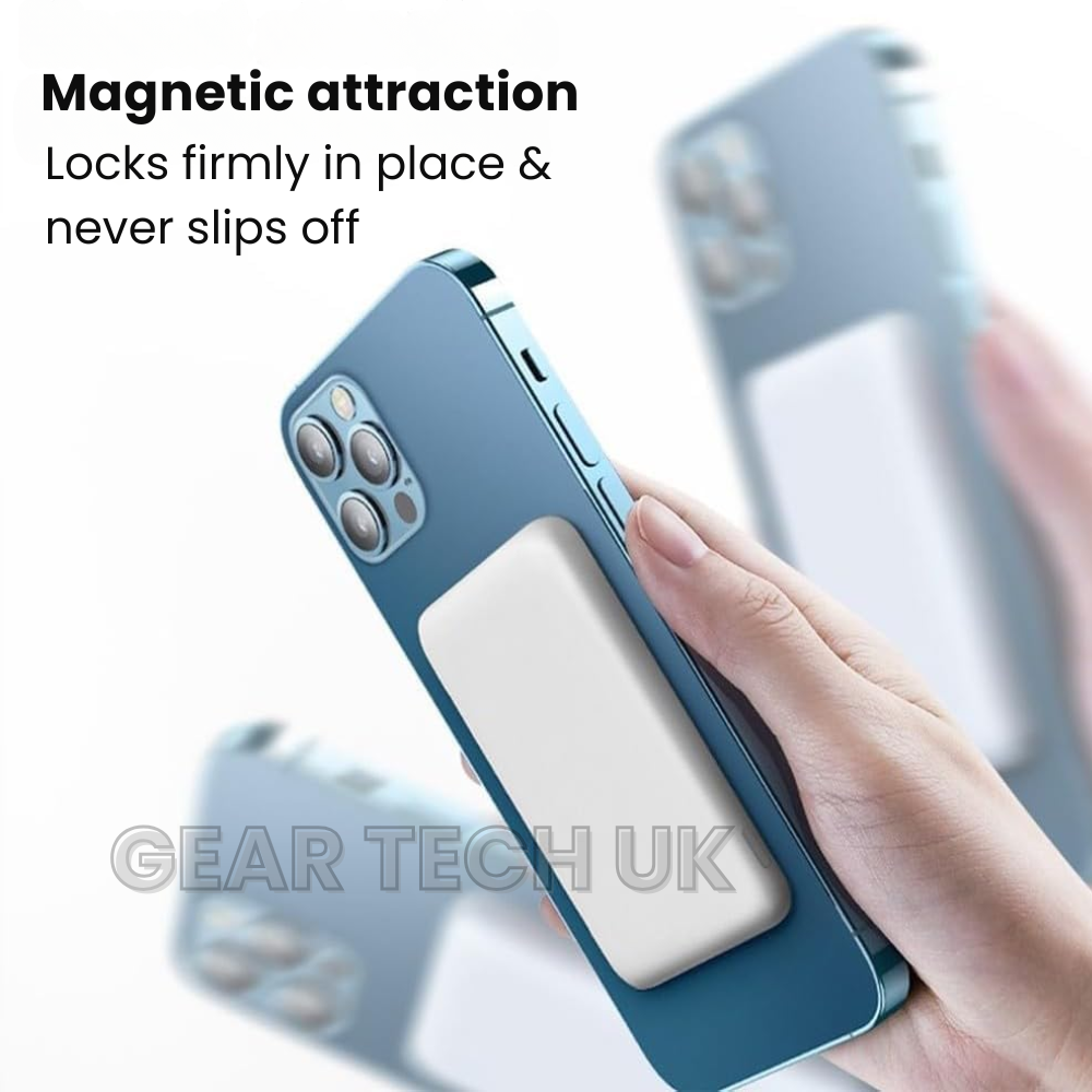 Travel Power Bank UK – Magnetic Wireless Portable Charger with MagSafe | Slim External Battery Pack for Travelling, Holidays & Business