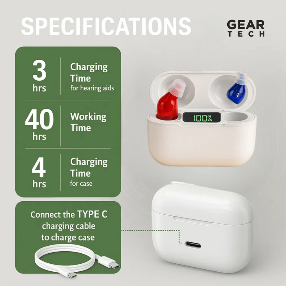 Invisible Rechargeable Hearing Aids UK – Discreet In Ear Hearing Aids for Clear Sound & Comfort | Small Hidden Hearing Aid