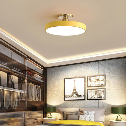 LED Ceiling Light | Modern Black Metal Flush Mount, Energy-Efficient & Ideal for Living Room, Bedroom or Hallway