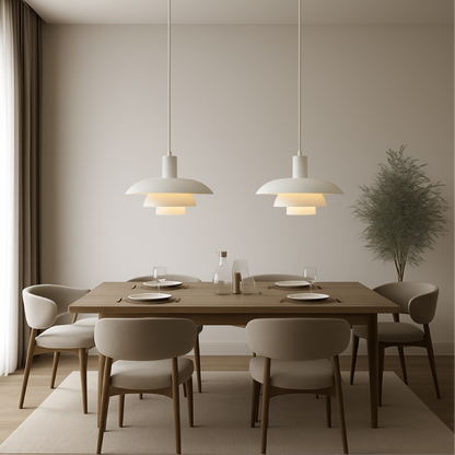 Danish Style LED Pendant Light | Minimalist Design. Dimmable & Ideal for Dining Room. Kitchen or Living Space