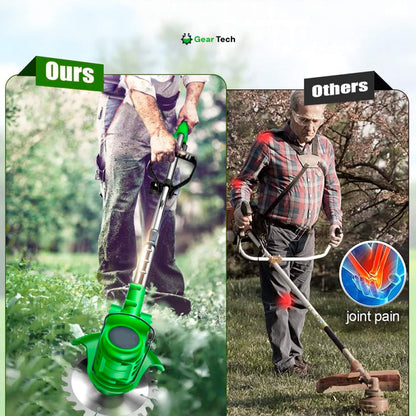 24V Cordless Grass Trimmer | 4-in-1 Adjustable Cutting Head & Powerful Battery for Residential Lawn Care