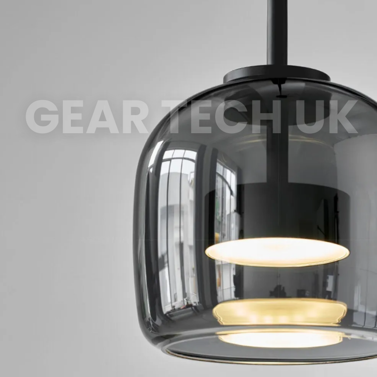 Nordic Black Glass Pendant Light Fixture - Modern Hanging Lamp for Kitchen Island & Dining Room