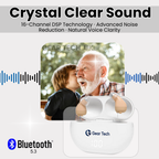 Invisible In-Ear Hearing Aids UK | Discreet Small Rechargeable Hearing Devices with Bluetooth App Control & Noise Reduction