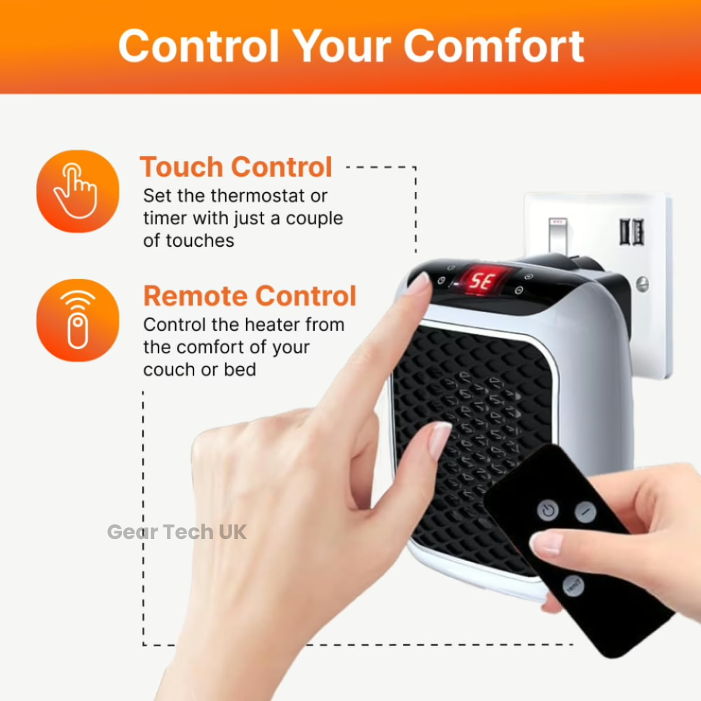 Portable Bathroom Wall Heater | High energetic efficiency and fast heating