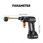 Hand Held Pressure Cleaner - Cordless Power Washer Kit with 6 Spray Modes, 300W Motor, Portable Pressure Cleaner for Car, Patio, Garden