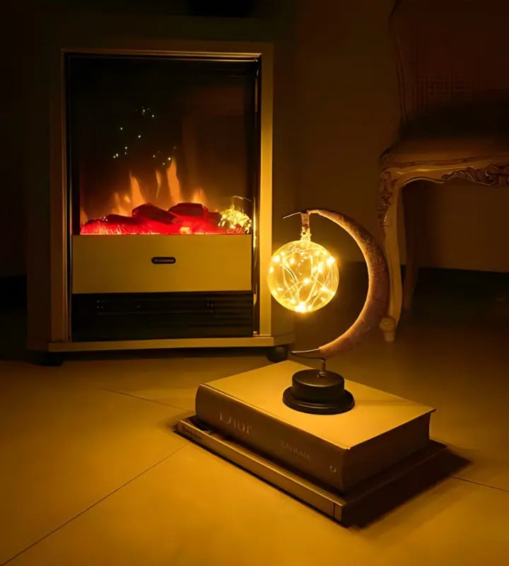 LED Lunar Lamp - Enchanted Moon Night Light for Bedroom, Nursery & Home Decor