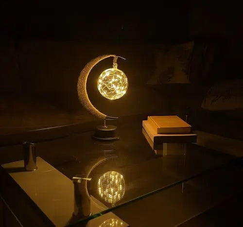 LED Lunar Lamp - Enchanted Moon Night Light for Bedroom, Nursery & Home Decor
