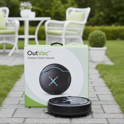 OutVac - Effortless cleaning for patios, decks, and gardens.