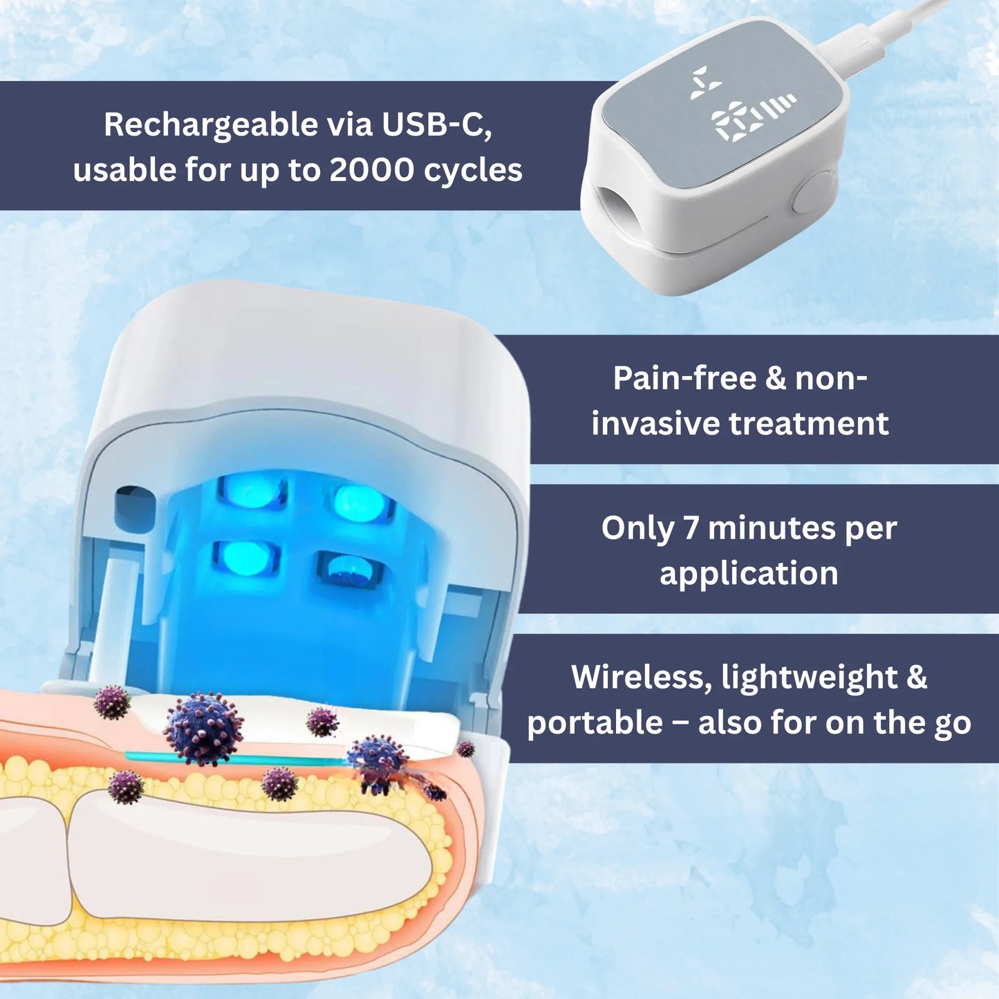 Nail Fungus Laser Treatment Device | Effective, Portable & Ideal for Home Use
