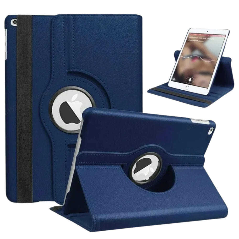 360-Degree Rotating Smart Leather Stand Case for iPad – Auto Sleep/Wake, Protective Cover