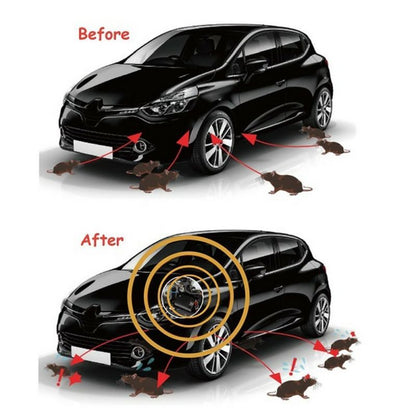 Ultrasonic Car Mice Repeller | Portable. Self-Powered & Effective for Vehicle Protection Against Rodents