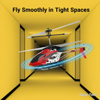 Hercules Unbreakable 3.5CH RC Helicopter Mini RC Helicopter with Gyro Crimson