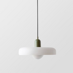 Scandi Bauhaus Pendant Light – Stylish Orange Ceiling Lamp for Contemporary Spaces