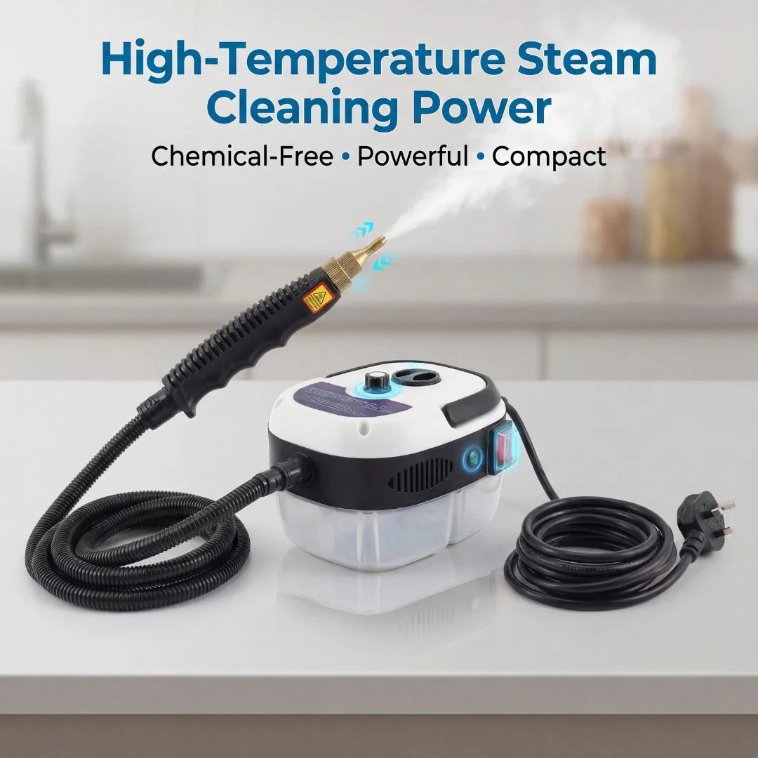 Handheld Steam Cleaner – High Temperature Steam | Portable Cleaning Machine for Grease & Grime Removal