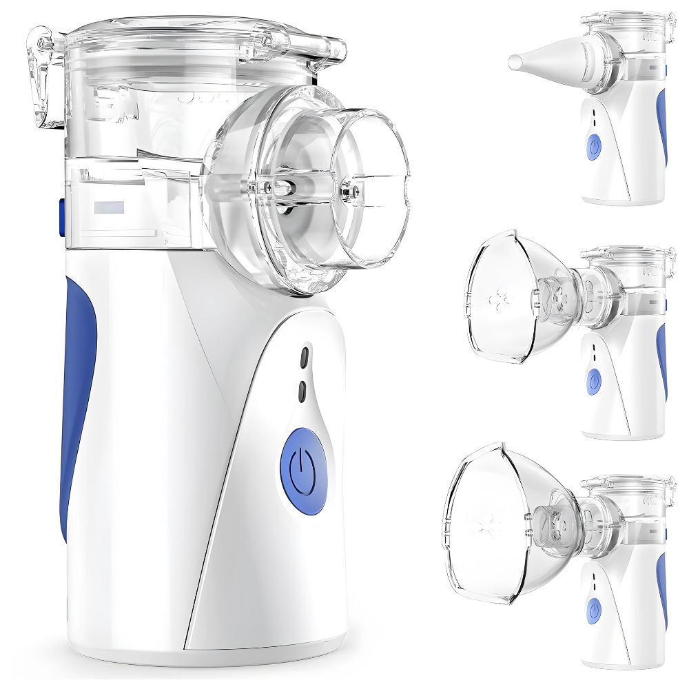 Ultrasonic Portable Nebulizer for Inhalation - Compact Inhaler for Respiratory Relief, Suitable for Adults and Children, Easy to Use, Quiet Operation