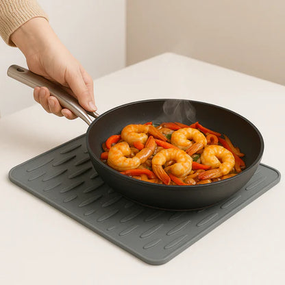 Heat-Proof Silicone Drying Mat | Fast Drying, Slip-Free & Space-Saving for Kitchen Organization