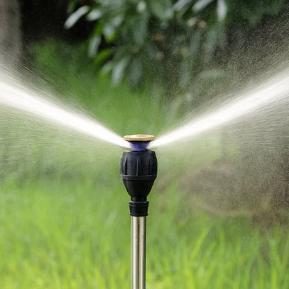 High-Pressure Rotating Tripod Sprinkler | 360° Coverage, Adjustable Height & Quick Setup for Garden Care and Summer Fun