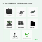 6K HD Professional Drone For Videography With Remote Control