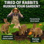 Solar Powered Ultrasonic Rabbit Repeller with Flashing Light – Effective Pest Control for Gardens and Yards