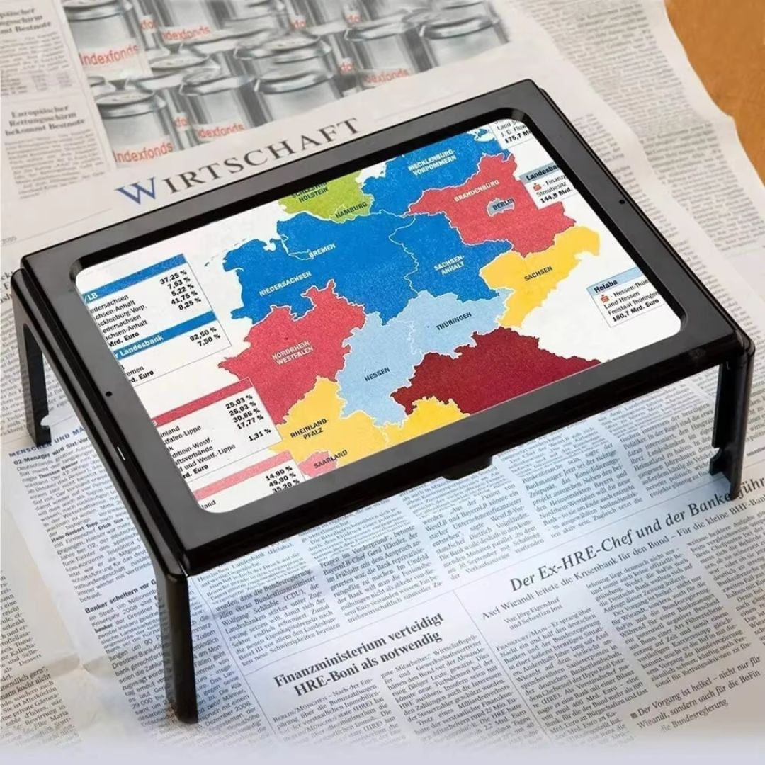Page Magnifier with LED Light – Large Reading Magnifier for Seniors & Low Vision