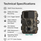 Night Vision Outdoor Wildlife Animal Camera