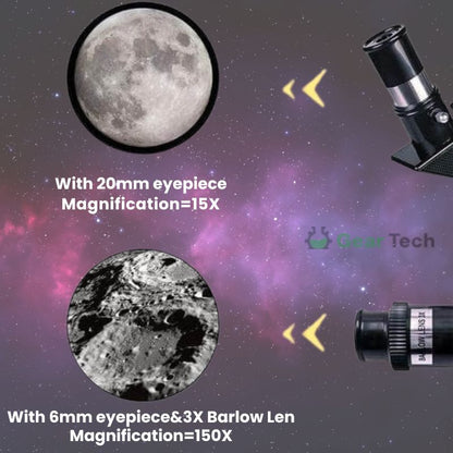 Professional Astronomical Telescope | 70mm Aperture, 300mm Focal Length & Easy Setup for Stargazing and Nature Exploration