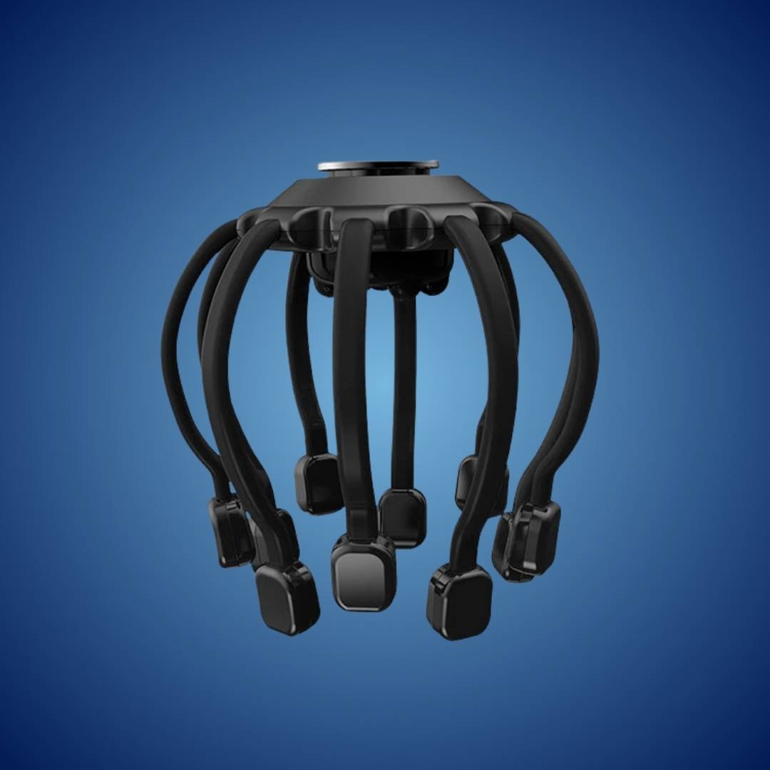 Smart Electric Octopus Head Massager Machine for Scalp Massage, Stress Relief, Improved Sleep & Multi-Directional Vibration