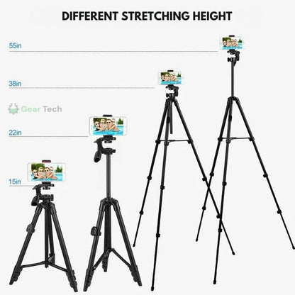 Extendable Phone Tripod with Bluetooth Remote - Versatile Selfie Stick & Stand