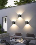 LED Outdoor Up Down Wall Light | Waterproof Metal Fixture for Patio. Garden & Entryway Illumination