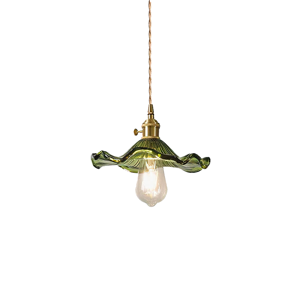 Stylish Hibiscus Flower Lamp – Elegant Glass Pendant Light for Modern Interiors