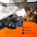 Portable Car Heater – 12V Plug-In Defogging & Defrosting for Quick Winter Warmth