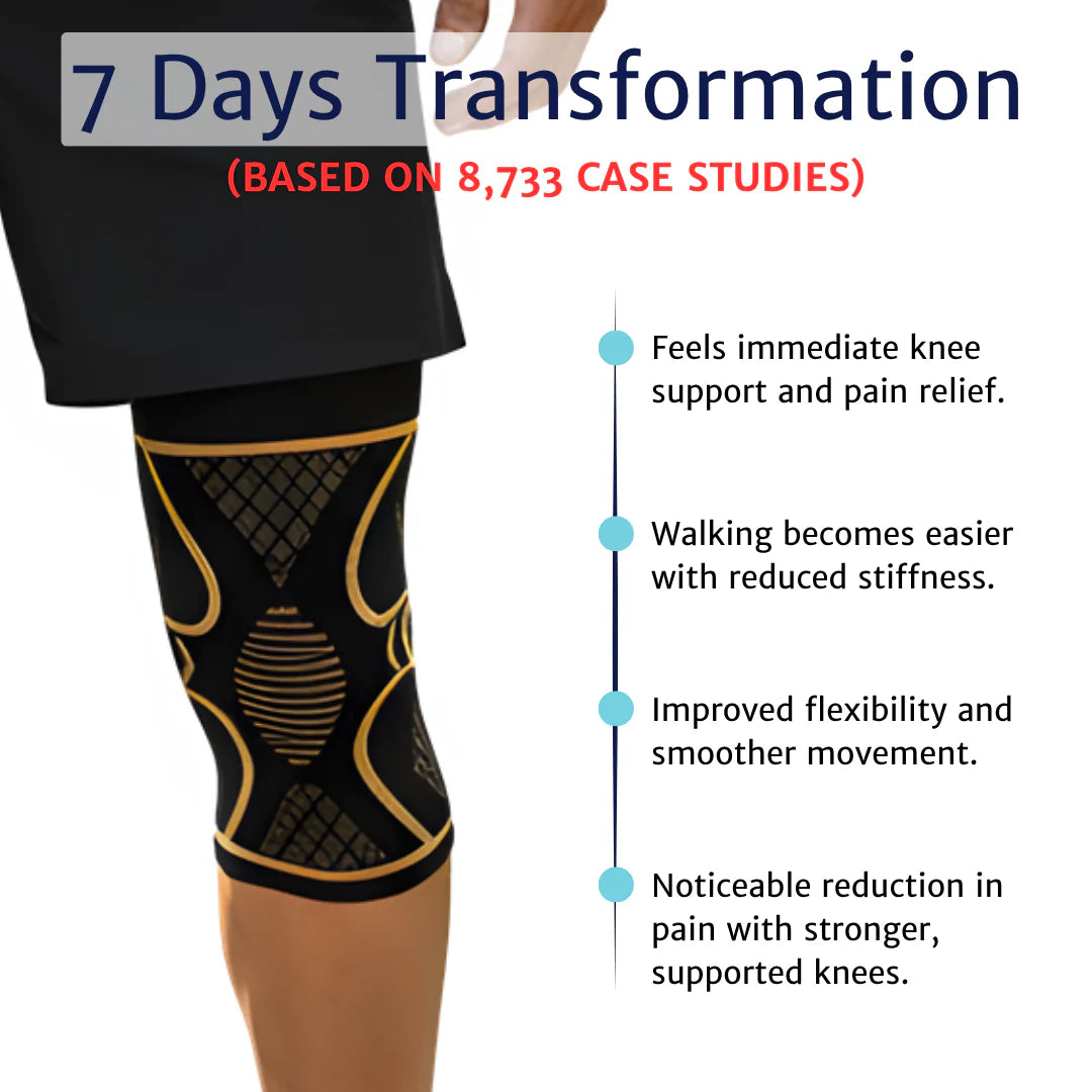 Copper Knee Support & Straps for Running – Compression Sleeve for Pain Relief, Stability & Mobility