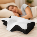 Memory Foam Cervical Pillow | Ergonomic 2-in-1 Design for Neck Pain Relief & Comfortable Sleep