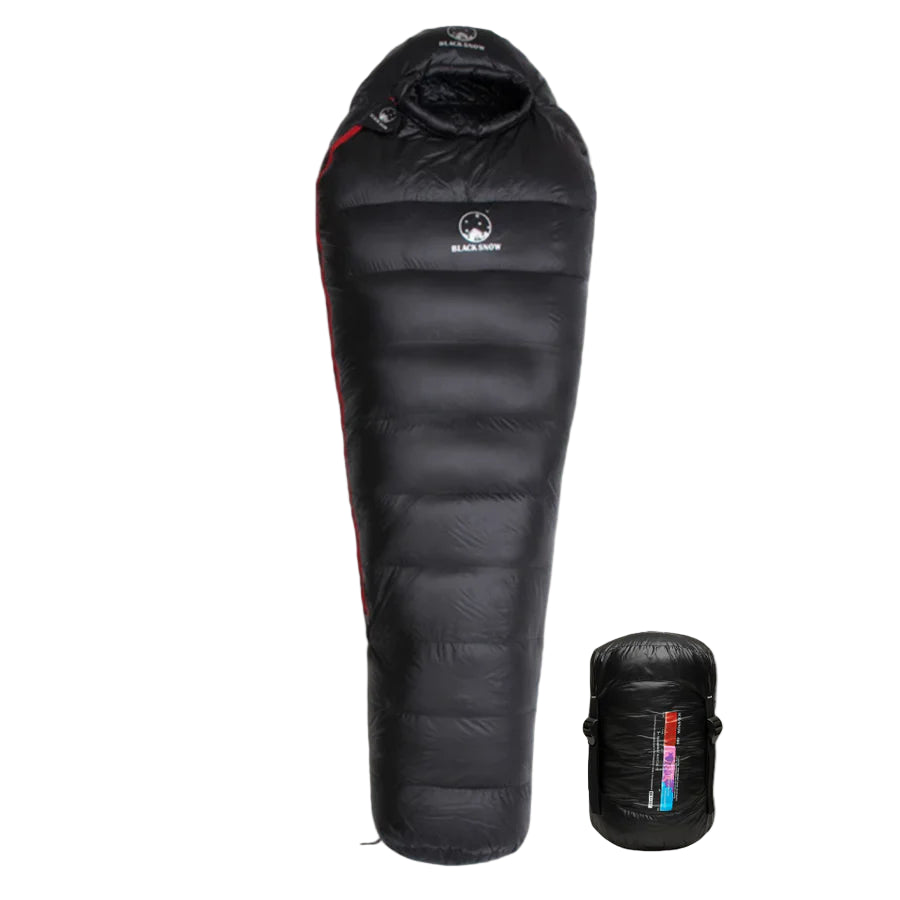 Winter Sleeping Bag – Down Insulated 400T Ripstop Nylon | Extra Warm 30 °C Bag for Cold Weather Camping