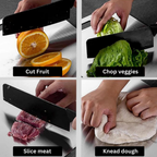 Medical Grade Titanium Cutting Board | Durable, Non-porous Surface for Safe Food Preparation & Kitchen Use
