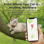 Cat GPS Tracker Locator Device | Real-Time Tracking, Waterproof & No Monthly Fees for Pet Owners