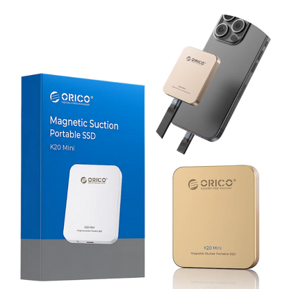 Magnetic Portable SSD 1TB/2TB – Ultra-Fast 2000MB/s Portable External Hard Drive for iPhone 15/16 ProRes, Laptop & PC