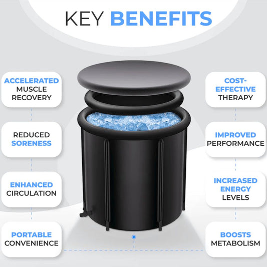 Portable Ice Bath Pod | 420L Capacity, 5-Layer Insulation for Muscle Recovery & Cold Therapy After Workouts
