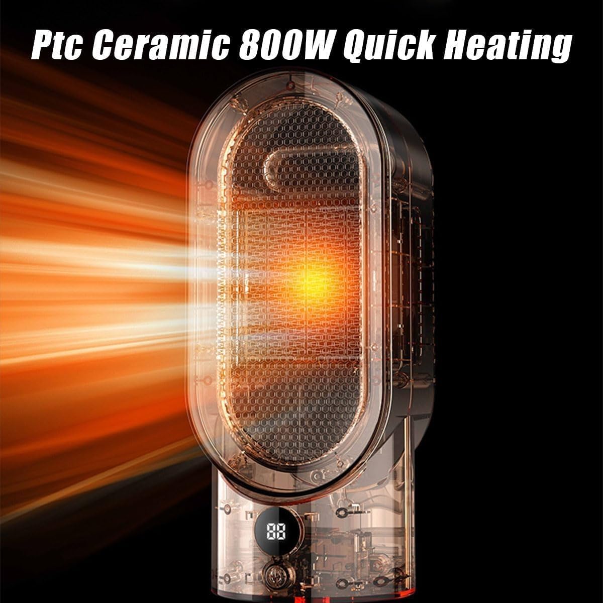 Heatsnap Portable Electric Heater | 800W Compact & Energy Efficient for Home, Office & Travel